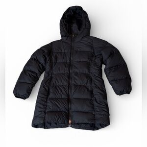 Mountain hardware girls 80% down hooded black coat size small.